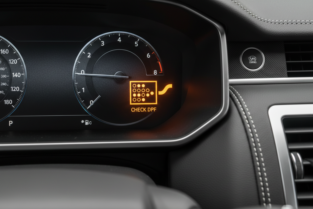 DPF warning light on a Land Rover